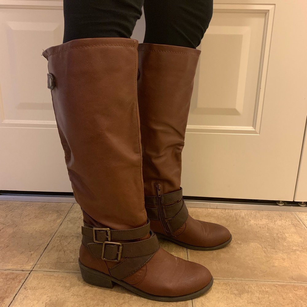 Pink and Pepper Knee High Boots